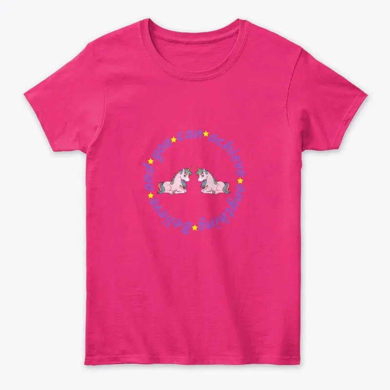 Believe Unicorn T Shirt